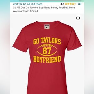 Go Taylor Swifts Boyfriend Travis Kelce  # 87 Kansas City Chiefs Swifty